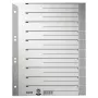 Leitz 16520085 Tab-Index Numerischer Tab-Index Karton Grau