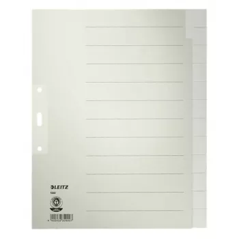 Leitz 12220085 Trennstreifen Papier Grau
