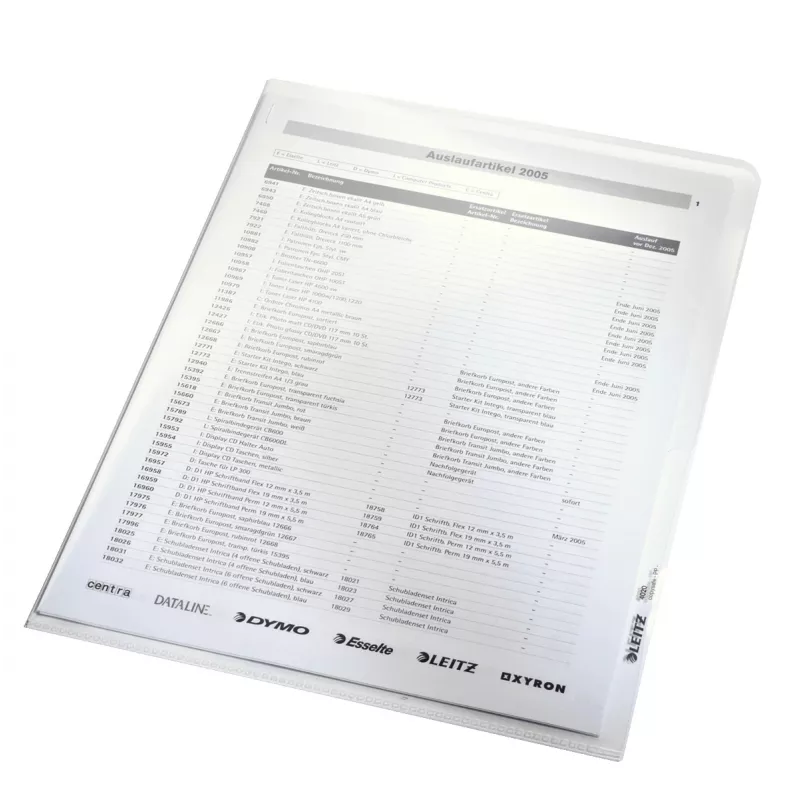 Leitz 40200003 Klarsichthülle 210 x 297 mm (A4) Polypropylen (PP)