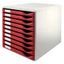 Leitz 52810028 Aufbewahrungsbox aus Polystyrol Bordeaux, Grau