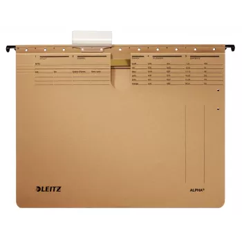 Leitz Alpha Hängemappe Karton, Metall A4 Braun