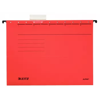 Leitz Alpha Hängemappe Karton A4 Rot