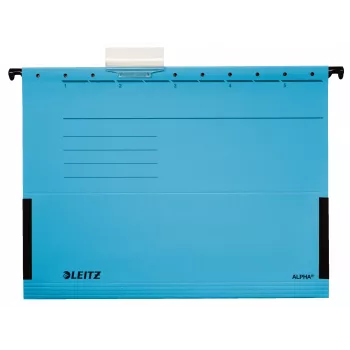 Leitz Alpha Hängemappe Karton, Metall A4 Blau 5 Stk.