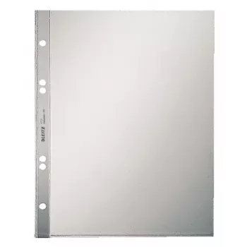 Leitz Premium Pocket A5, 30 % recycelter Kunststoff aus Industrieabfällen, A5, Transparent, Polypropylen (PP), 0,13 mm, 170 mm, 215 mm