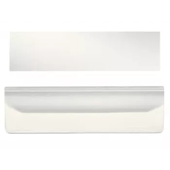 Leitz Etikettenhalter aufclipsbar mit Etikett für Plus-Briefablagen, Kunststoff, Transparent, 55 mm, 15 mm, 20 g, 1 Stk.