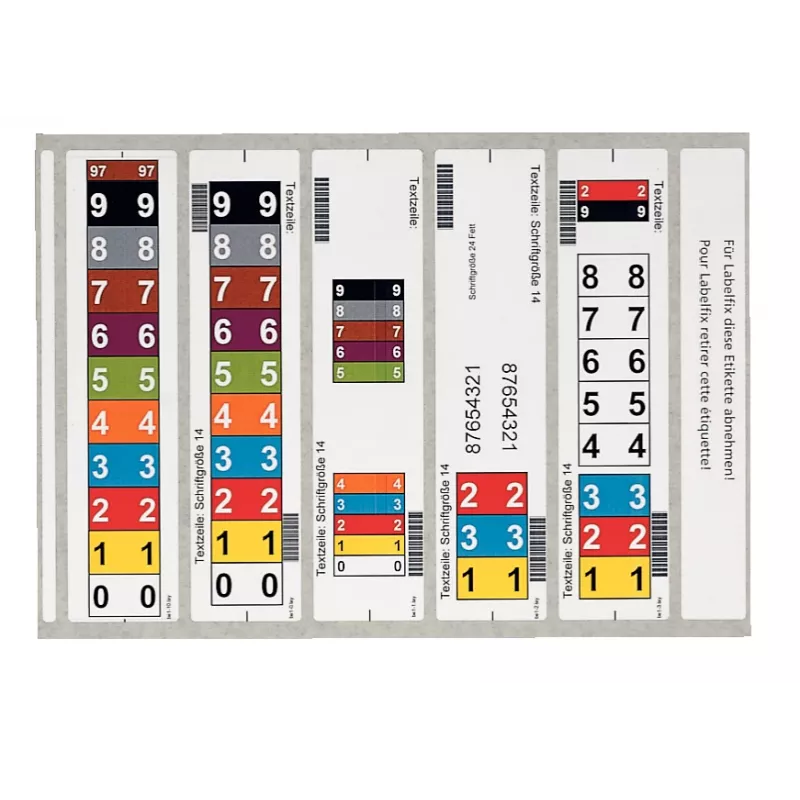 Leitz 66520001 Selbstklebeetiketten Abgerundetes Rechteck Weiß