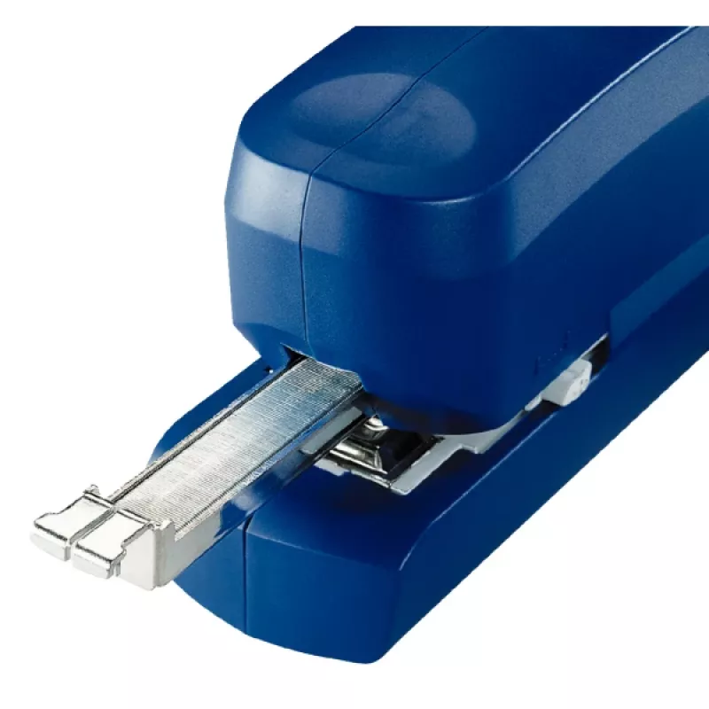 Leitz Elektrohefter 5533 NeXXt flach Clinch 20 Blatt, 20 Blatt, 200 Heftklammern, 2 cm, Kunststoff, Blau, 1 kg