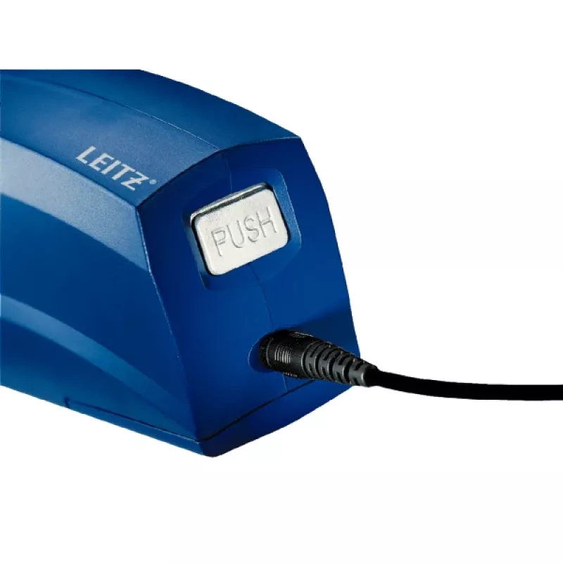 Leitz Elektrohefter 5533 NeXXt flach Clinch 20 Blatt, 20 Blatt, 200 Heftklammern, 2 cm, Kunststoff, Blau, 1 kg