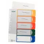 Esselte 12910000 numerischer Tab-Index Polypropylen (PP) Mehrfarbig