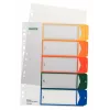 Esselte 12910000 numerischer Tab-Index Polypropylen (PP) Mehrfarbig