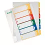 Leitz PC bedruckbarer Index, PP, extrabreit, numerisches Tab-Register, Polypropylen (PP), Blau, Grün, Orange, Rot, Gelb, 245 mm, 2 mm, 305 mm