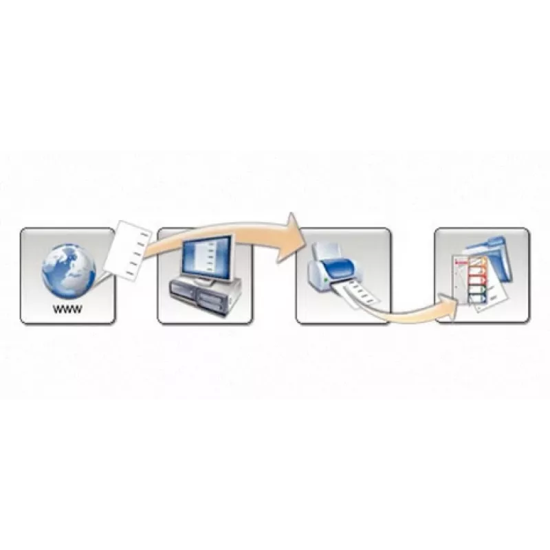 Leitz PC bedruckbarer Index, PP, extrabreit, numerisches Tab-Register, Polypropylen (PP), Blau, Grün, Orange, Rot, Gelb, 245 mm, 2 mm, 305 mm