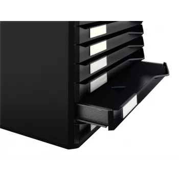 Leitz Form Set, Schwarz, A4, A5, A6, Hochformat, 10 Schubladen, Umschlag, Ordner, Brief, Notiz, 4,3 kg