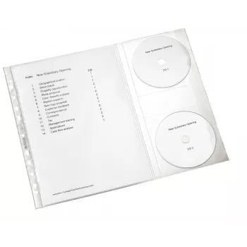 Leitz Premium CD-Hülle A4, 30 % Recycling-Kunststoff aus Pre-Consumer-Abfällen