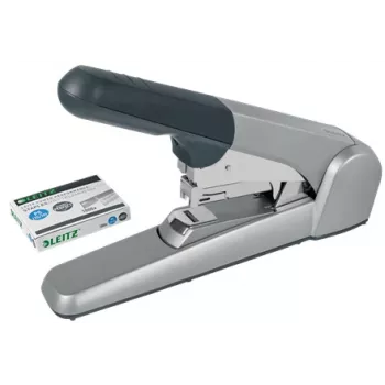 Leitz Heavy Duty flach Clinch Hefter, 60 Blatt, Grau, Hellgrau, Standard-Clinch, 25/10, 6 cm, 110 Heftklammern