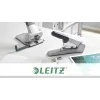 Leitz Heavy Duty flach Clinch Hefter, 60 Blatt, Grau, Hellgrau, Standard-Clinch, 25/10, 6 cm, 110 Heftklammern