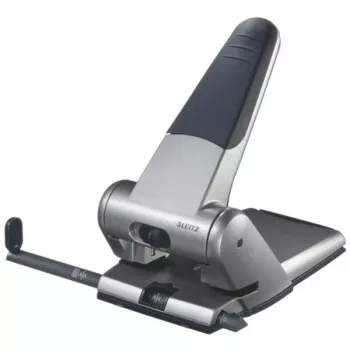 Leitz Heavy Duty Locher, 65 Blatt, Silber, 8 cm, 5,5 mm, A5, 1 kg
