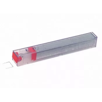 Leitz Heftklammer-Kassette Power Performance K12 26/12 5x210, Heftklammern-Packung, 1,2 cm, 210 Heftklammern, 26/12, Rot, 80 Blatt
