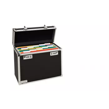 Leitz Mobiler Aktentasche Abschließbar A4, Schwarz, Chrom, Kunststoff, Kombinationsschloss, 15 L, 366 mm, 165 mm