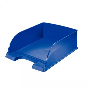 Leitz Briefablage Plus Jumbo, Kunststoff, Blau, A4, Umschlag, Brief, Notiz, Papier, 242 x 330 x 95 mm, 255 x 357 x 103 mm