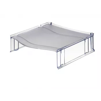 Leitz Briefablage Erhöhung Plus Universal, Kunststoff, Grau, Transparent, 254 mm, 265 mm, 70 mm, 200 g