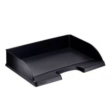 Leitz Briefablage Plus Landscape Standard, Kunststoff, Schwarz, A4, 350 x 245 x 63 mm, 363 mm, 273 mm