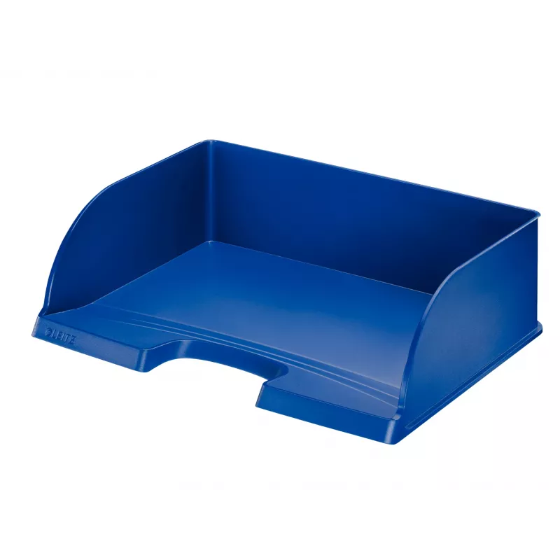Leitz Briefablage Plus Landscape Jumbo, Kunststoff, Blau, A4, Brief, Notiz, Papier, 350 x 245 x 97 mm, 363 x 273 x 103 mm