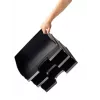 Leitz Briefablage Plus Landscape Jumbo, Kunststoff, Schwarz, Umschlag, Brief, Notiz, Papier, 350 x 103 x 273 mm, 363 x 273 x 103 mm, 400 g