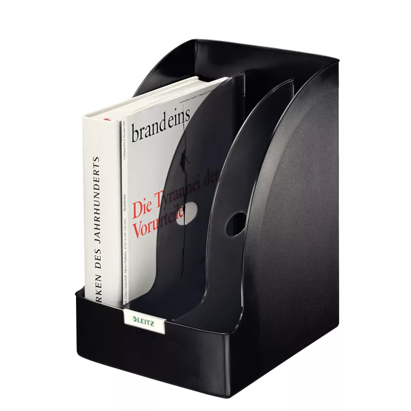 Leitz Magazinsammler Plus Jumbo, Schwarz, Kunststoff, A4, 20,5 cm, 213 mm, 321 mm