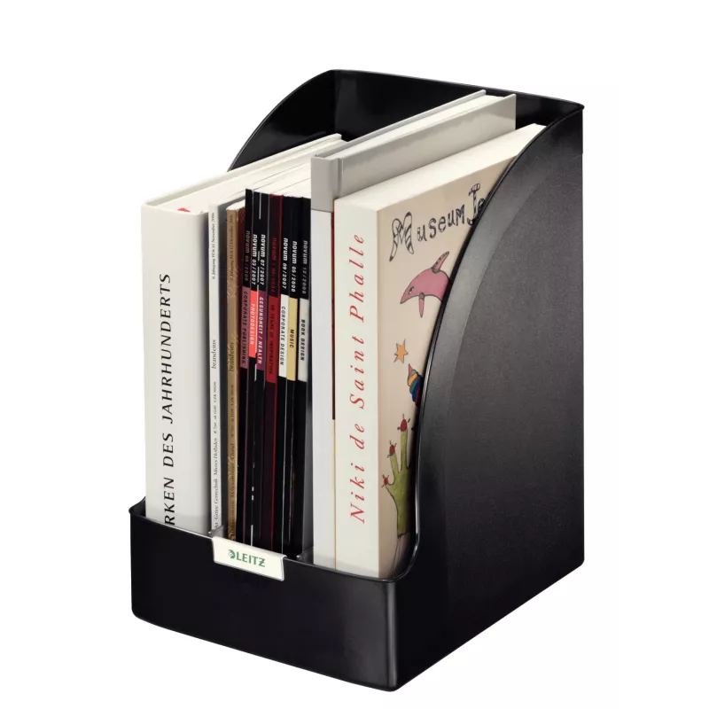 Leitz Magazinsammler Plus Jumbo, Schwarz, Kunststoff, A4, 20,5 cm, 213 mm, 321 mm