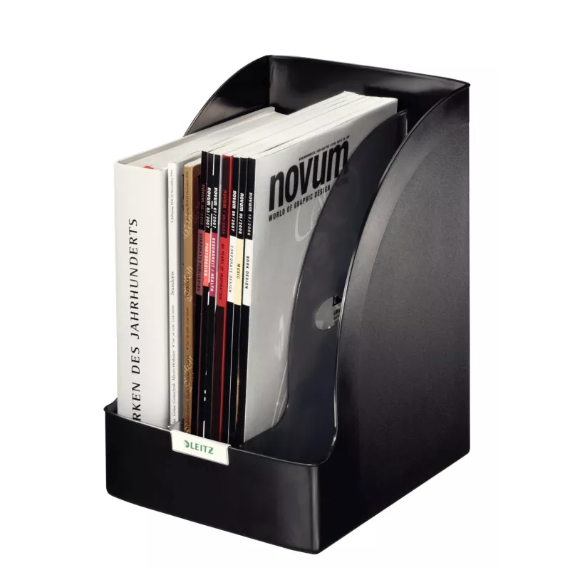 Leitz Magazinsammler Plus Jumbo, Schwarz, Kunststoff, A4, 20,5 cm, 213 mm, 321 mm