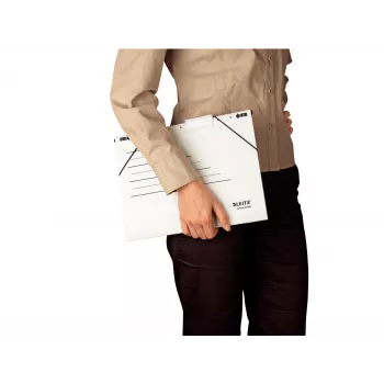 Leitz Hängemappen-Ordner Alpha Active FSC®, A4, Weiß, Karton, 348 mm, 266 mm, 70 g