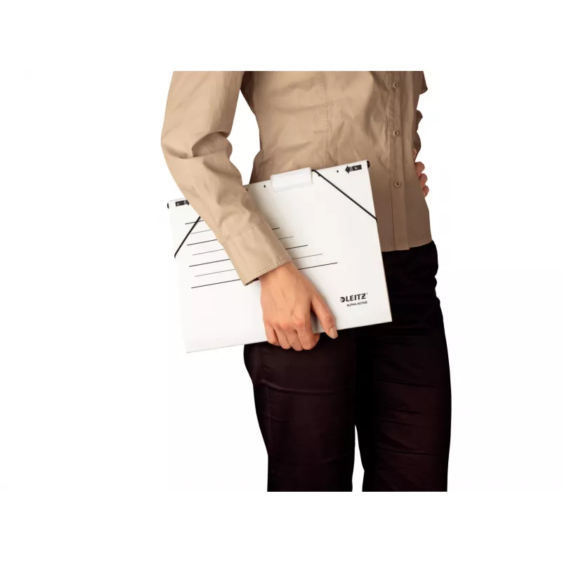Leitz Hängemappen-Ordner Alpha Active FSC®, A4, Weiß, Karton, 348 mm, 266 mm, 70 g
