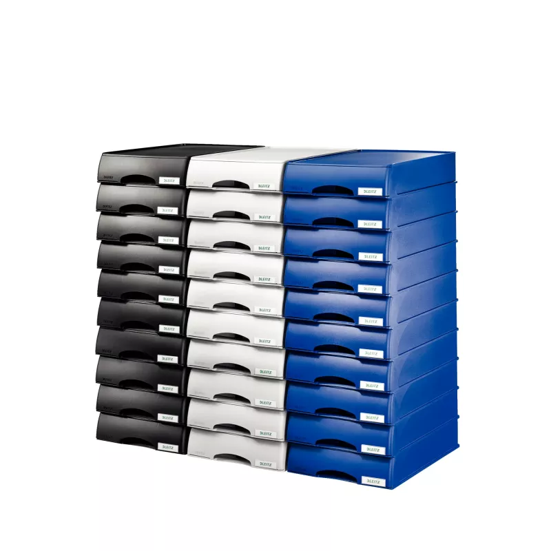 Leitz Letter tray Drawer unit Plus, Kunststoff, Blau, A4, 234 x 325 x 53 mm, 255 mm, 376 mm