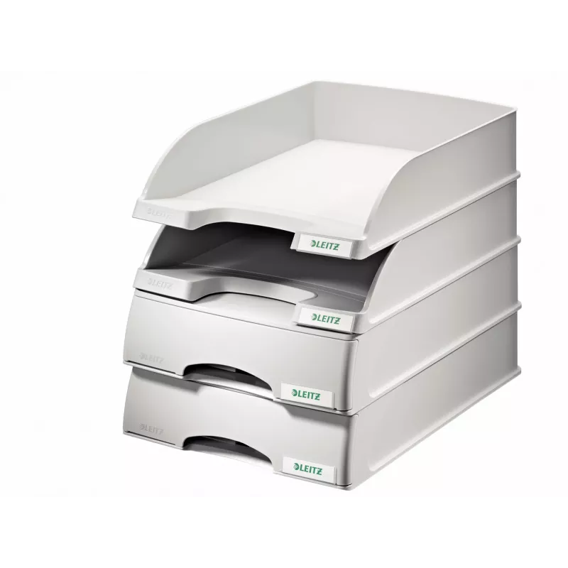 Leitz Briefablage Schubladeneinheit Plus, Kunststoff, Grau, A4, 234 x 325 x 53 mm, 255 mm, 376 mm