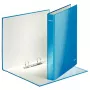 Leitz Ringbinder WOW laminiert A4+ 2DR/25mm, A4, Karton, Blau, Weiß, 250 Blatt, 80 g/m²