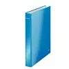 Leitz Ringbinder WOW laminiert A4+ 2DR/25mm, A4, Karton, Blau, Weiß, 250 Blatt, 80 g/m²