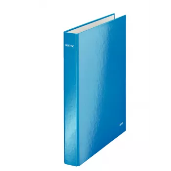 Leitz Ringbinder WOW laminiert A4+ 2DR/25mm, A4, Karton, Blau, Weiß, 250 Blatt, 80 g/m²