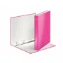 Leitz Ringbinder WOW Laminated A4+ 4DR/25mm, A4, Karton, Pink, 230 Blatt, 80 g/m², 2,5 cm