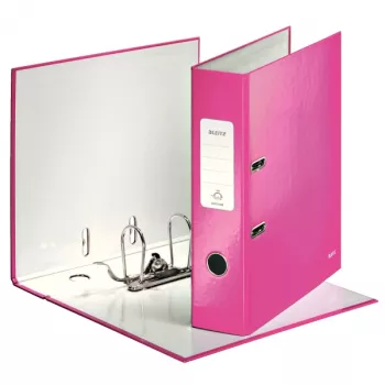 Leitz Ordner 180° WOW POB/laminiert A4/80 mm, A4, Karton, Pink, 600 Blatt, 80 g/m², 8 cm