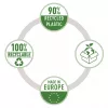 Leitz Recycle A4 Pocket, 210 x 297 mm (A4), Transparent, Polypropylen (PP), Hochformat, 0,1 mm, 230 mm