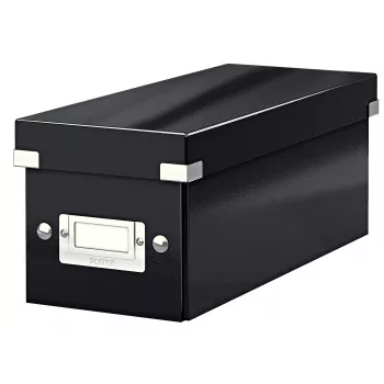 Leitz Click & Store WOW CD-Aufbewahrungsbox, Schwarz, Karton, 143 mm, 352 mm, 136 mm, 440 g