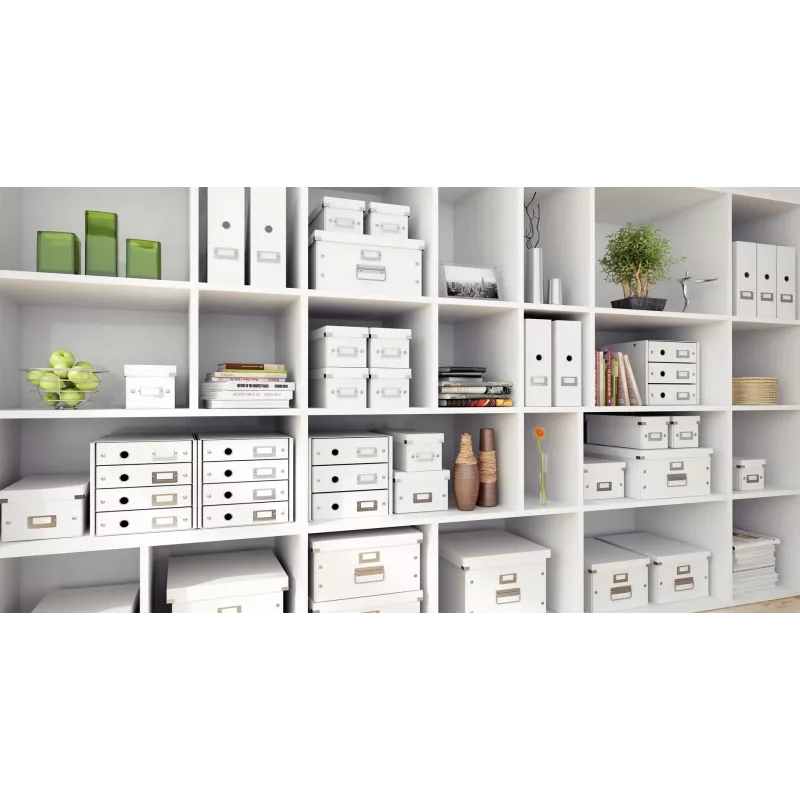 Leitz Click & Store WOW DVD-Aufbewahrungsbox, Weiß, Karton, 206 mm, 325 mm, 147 mm, 570 g