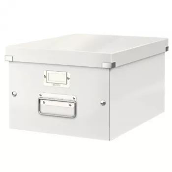 Leitz Click & Store WOW mittlere Aufbewahrungsbox, Weiß, Karton, 16,7 L, 265 x 335 x 188 mm, 900 g, 1 Stück