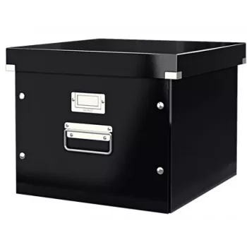 Leitz Click & Store WOW Hängemappenbox, Schwarz, Karton, 357 mm, 285 mm, 367 mm, 1,21 kg
