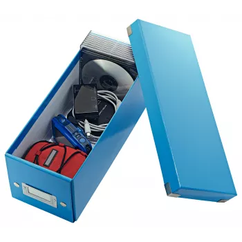 Leitz Click & Store WOW CD-Aufbewahrungsbox, Blau, Karton, 143 mm, 352 mm, 136 mm, 440 g