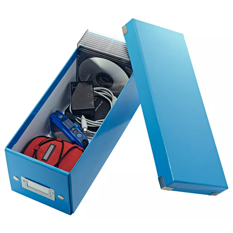 Leitz Click & Store WOW CD-Aufbewahrungsbox, Blau, Karton, 143 mm, 352 mm, 136 mm, 440 g