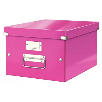 Leitz Click & Store WOW Medium Aufbewahrungsbox, Pink, Karton, 16,7 L, 281 mm, 200 mm, 265 x 335 x 188 mm
