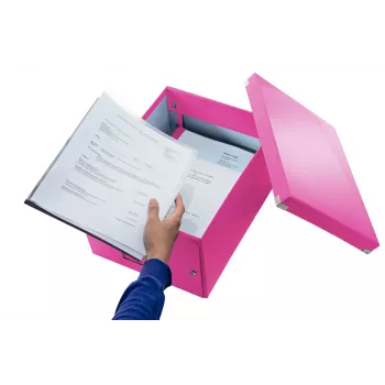 Leitz Click & Store WOW Medium Aufbewahrungsbox, Pink, Karton, 16,7 L, 281 mm, 200 mm, 265 x 335 x 188 mm