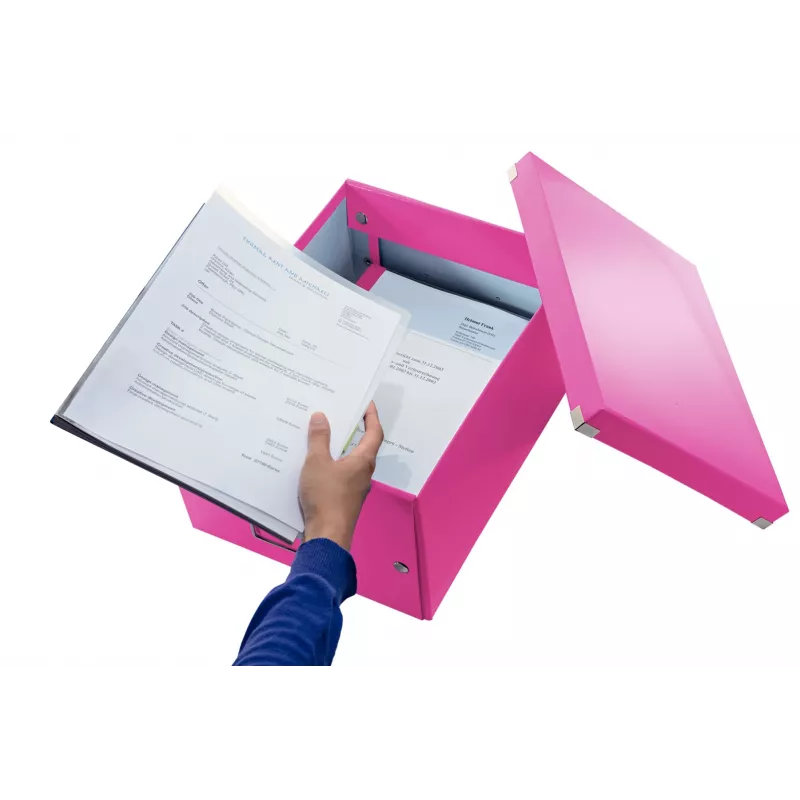Leitz Click & Store WOW Medium Aufbewahrungsbox, Pink, Karton, 16,7 L, 281 mm, 200 mm, 265 x 335 x 188 mm